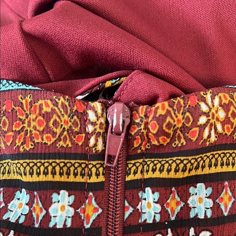 Gianni Bini Boho Paisley Waist Cutout Halter Maxi Dress Size S - Picture 13 of 13